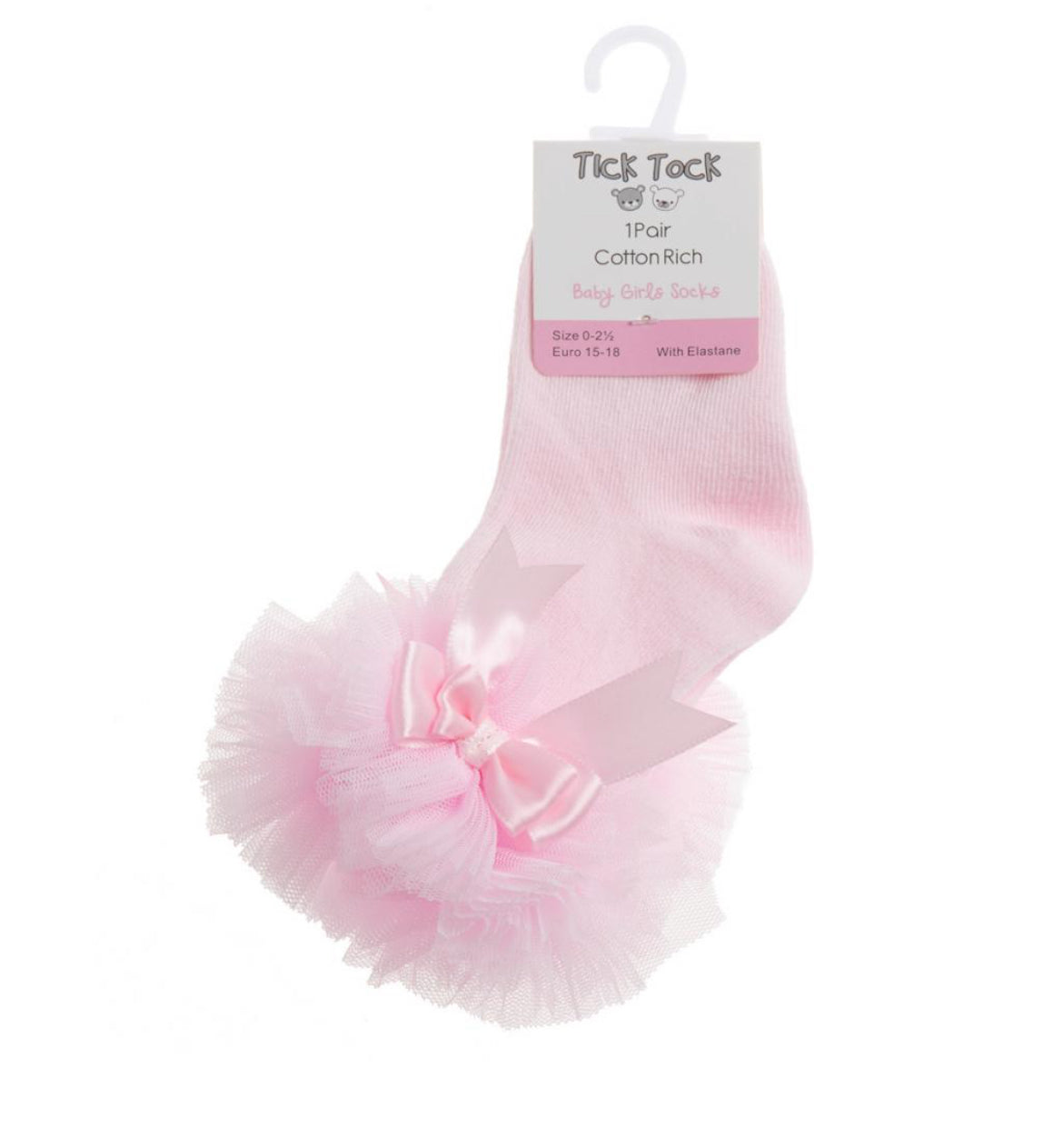 Pink Bow Tutu Socks