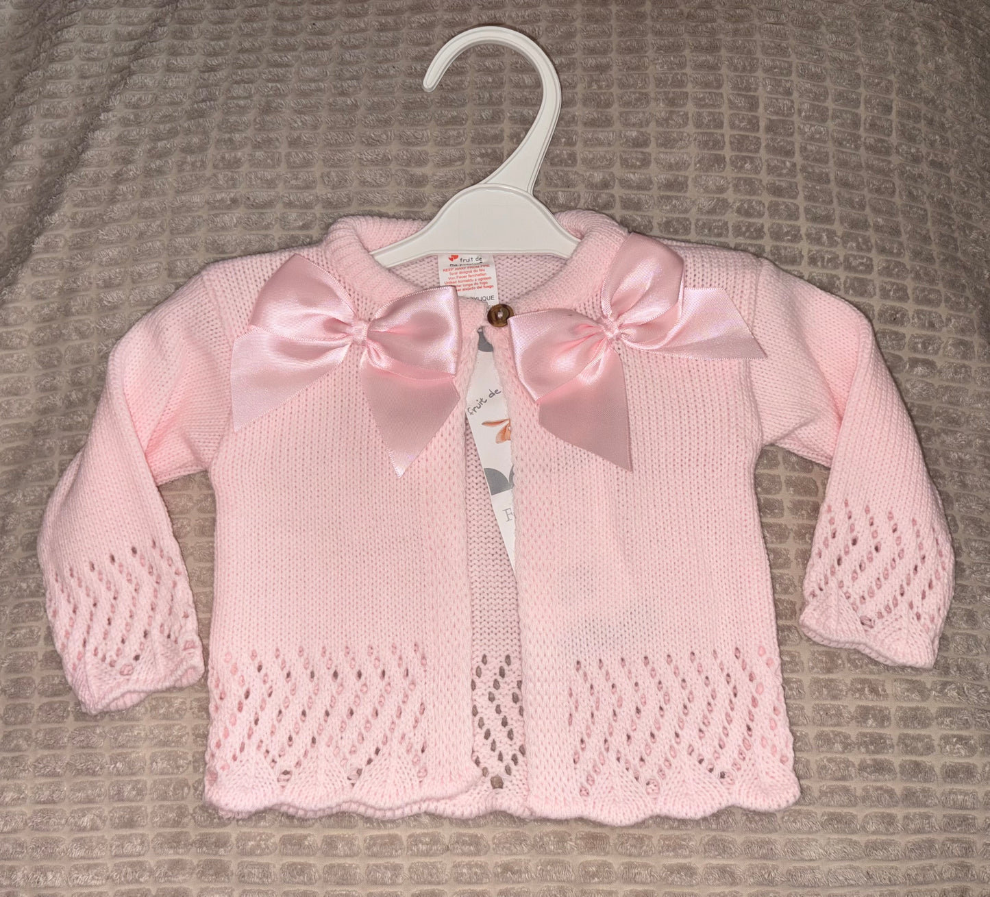 Pink Bow Cardigan