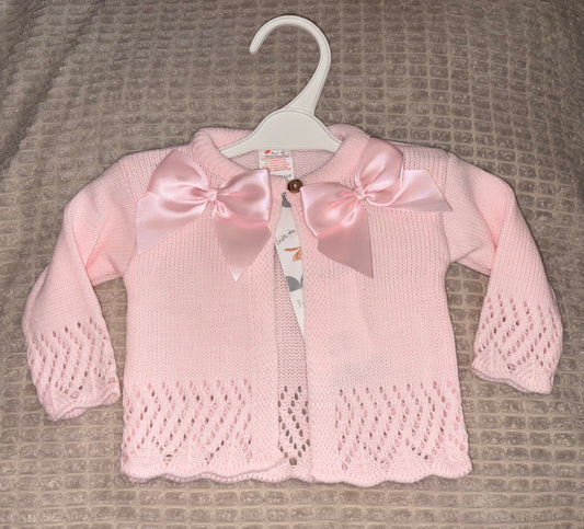 Pink Bow Cardigan