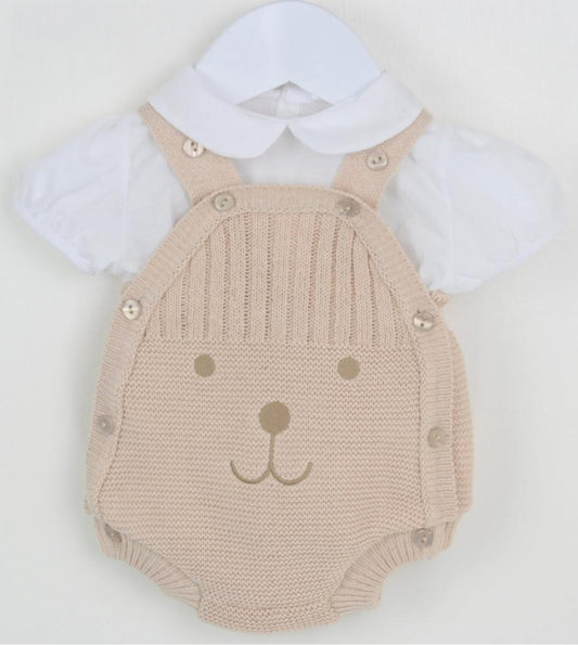 PEX Beige Knitted Romper