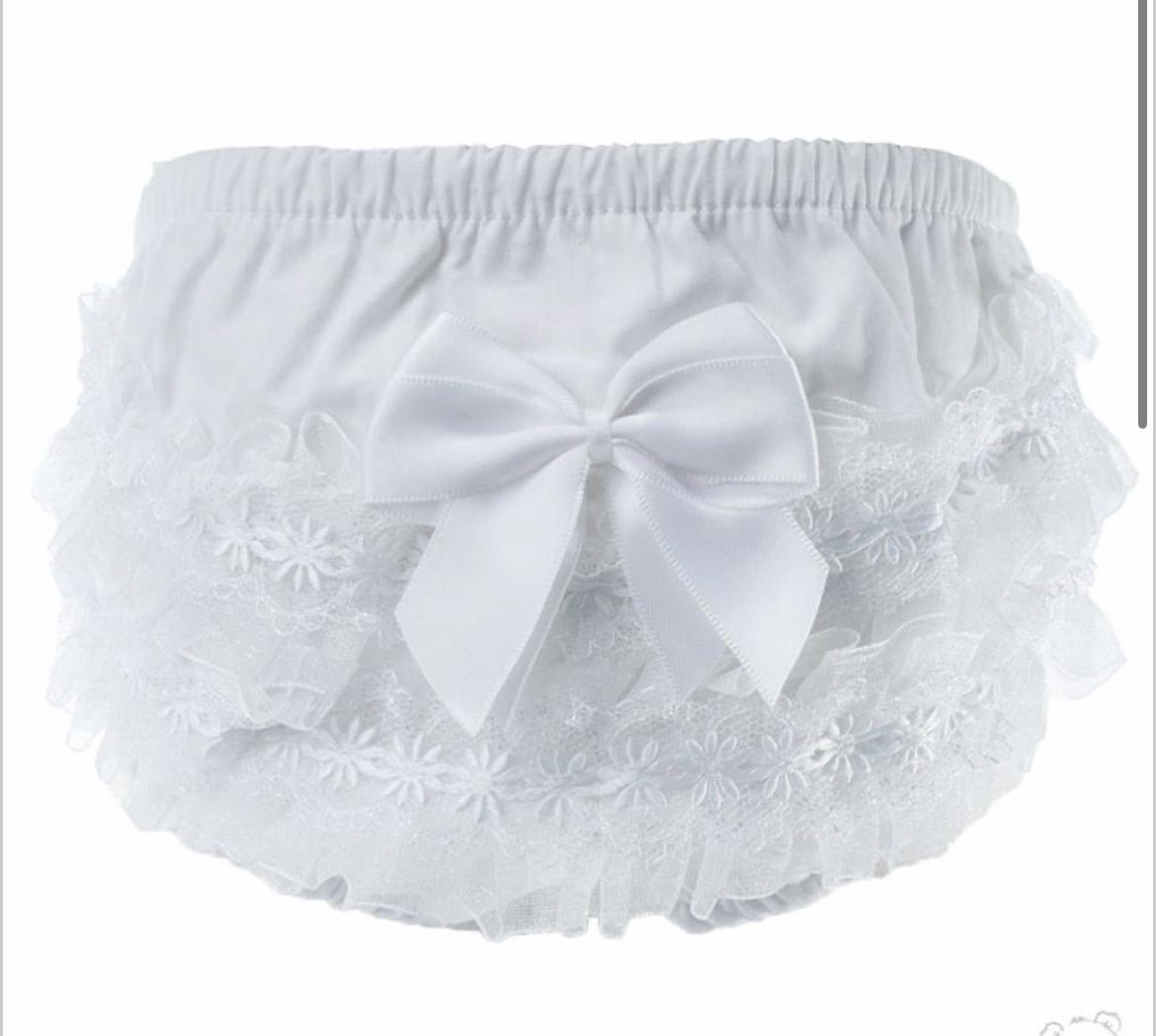 White Bow Bloomers