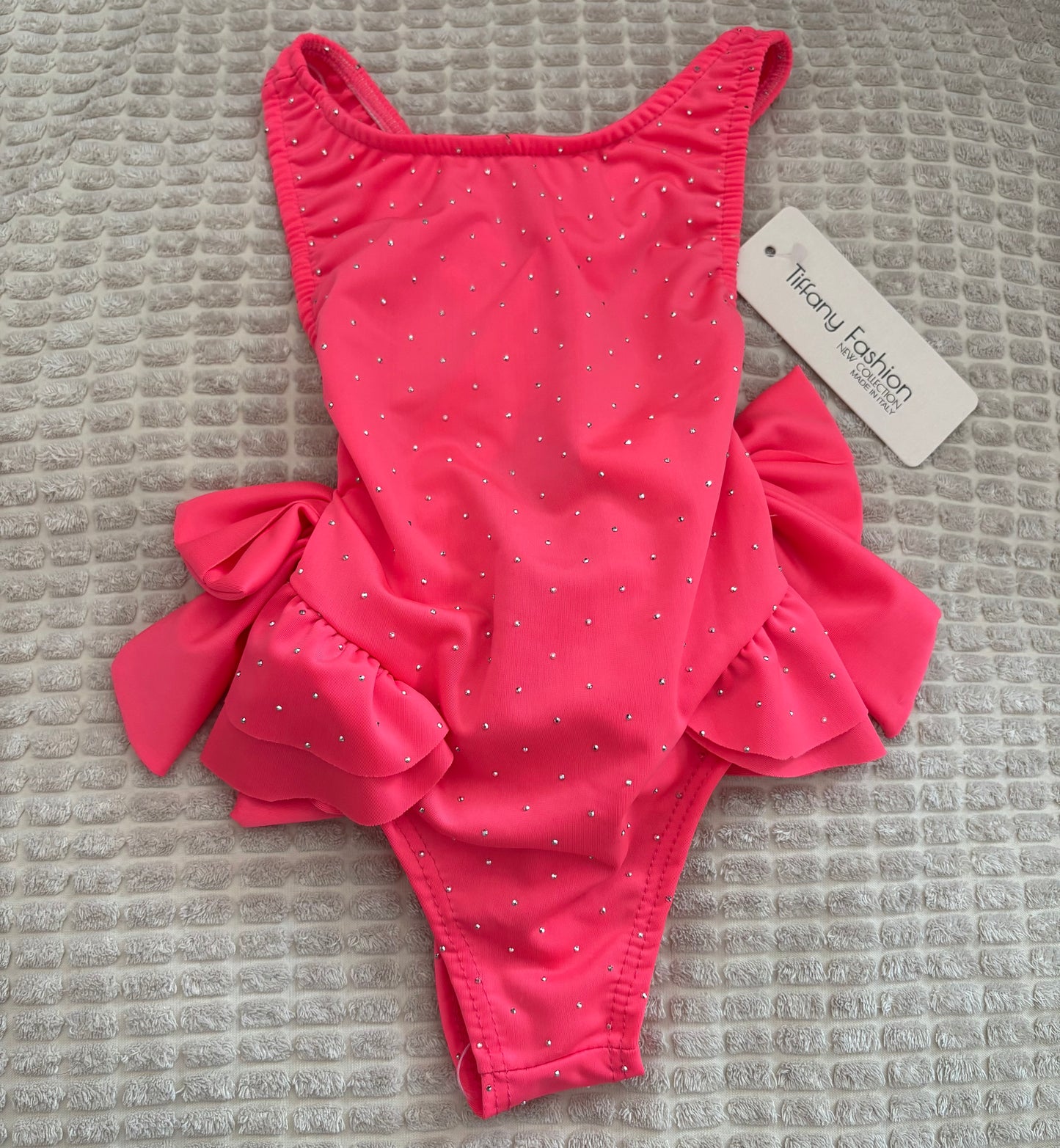 Pink Diamanté Swimsuit